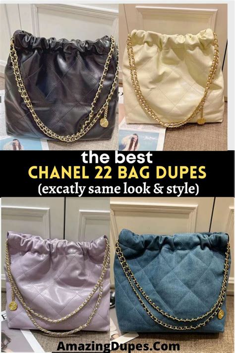 duplicates chanel 22|Chanel dupe chain bag.